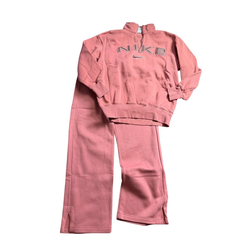 NWT Nike Fleece Sweatpants Set Mauve Women’s XS Matching Set
